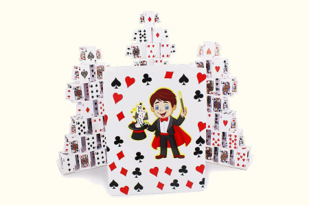 Card castles from the bag