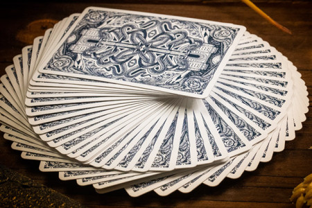 Babylon (Cerulean Blue) Playing Cards by Riffle Shuffle