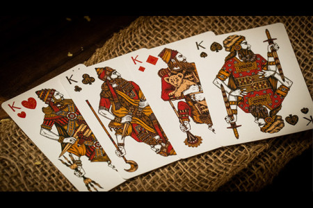 Babylon (Ruby Red) Playing Cards by Riffle Shuffle