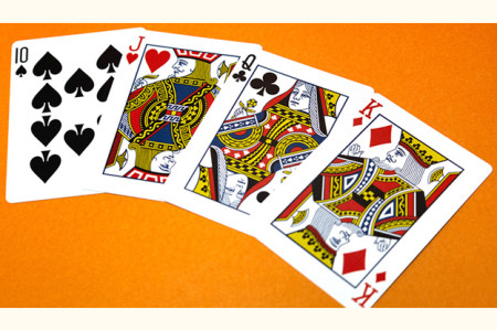 Butterfly Worker Marked Playing Cards (Orange)