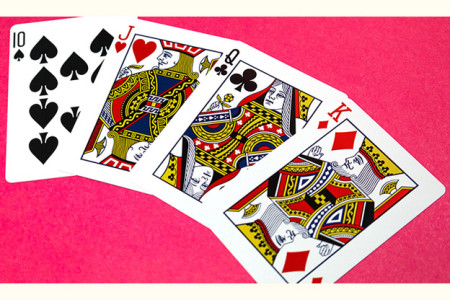 Butterfly Worker Marked Playing Cards (Pink)