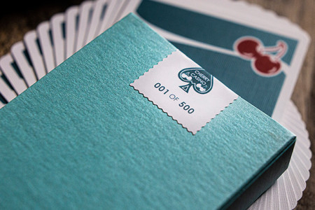 Cherry Casino House Deck (Tropicana Teal) Playing Cards