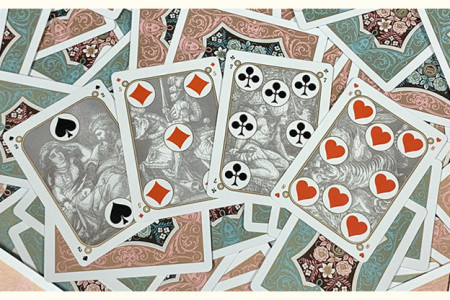 Gilded Four Continents (Blue) Playing Cards