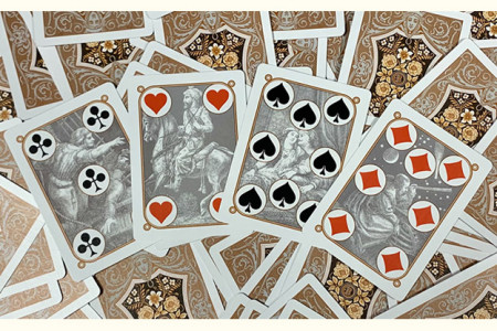 Gilded Four Continents (Copper) Playing Cards