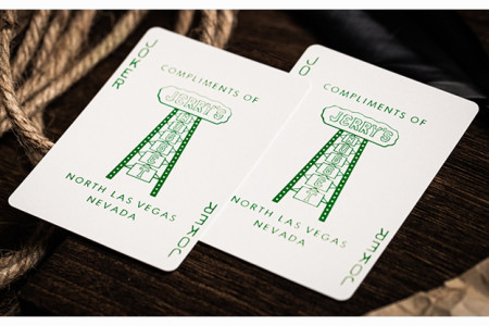 Jerry's Nugget (Felt Green) Marked Monotone Playing Cards