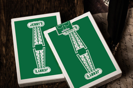 Jerry's Nugget (Felt Green) Marked Monotone Playing Cards