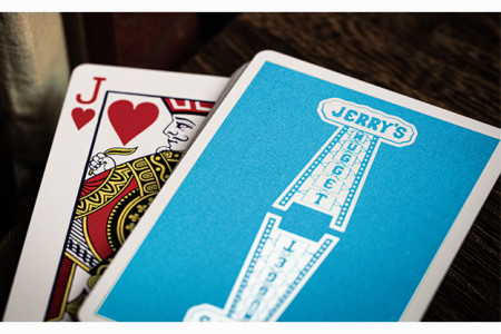 Jerry's Nugget (Icey Blue) Marked Monotone Playing Cards