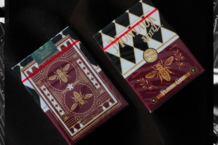 Montauk Hotel Burgundy Playing Cards