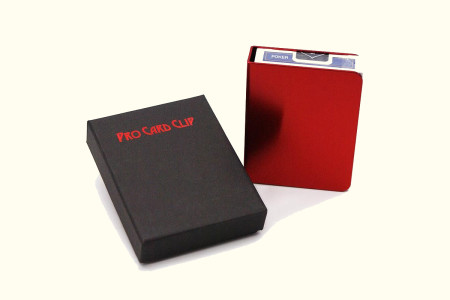 Etui Métallique Pro Card Clip Rouge