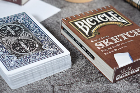 Bicycle Sketch Playing Cards Gilded