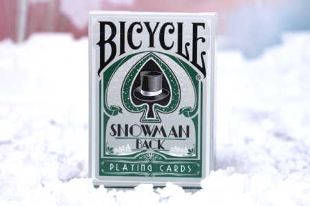 Snowman Bicycle playing cards