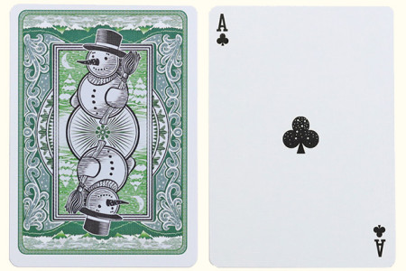 Snowman Bicycle playing cards