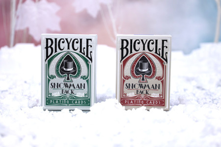 Snowman Bicycle playing cards