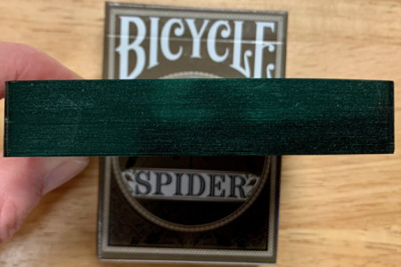 Bicycle Spider (Green) Playing Cards - GILDED