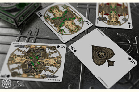 Valhalla Viking Emerald (Standard) Playing Cards