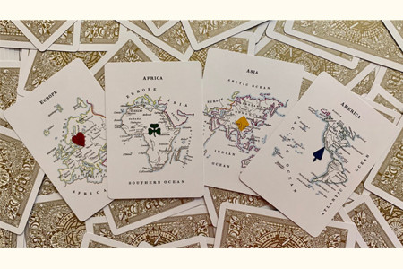 Gilded Geographical Hodges Playing Cards