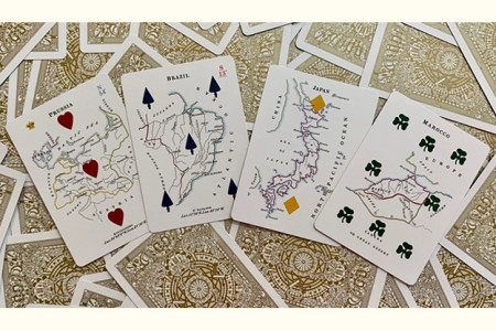 Gilded Geographical Hodges Playing Cards