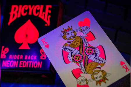 Bicycle Star-Fire Pink Neon Playing Cards