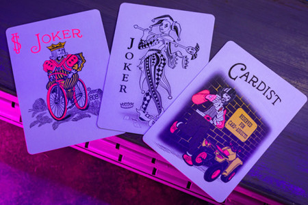 Bicycle Star-Fire Pink Neon Playing Cards