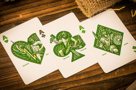 Caesar (Green) Playing Cards
