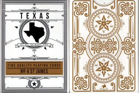 No. 4 St. James Texas Playing Cards (White)