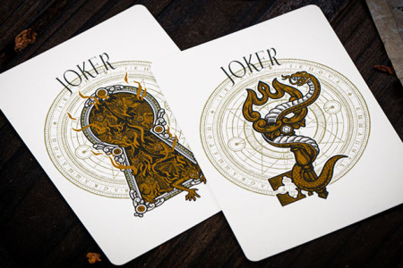 The Keys of Solomon Golden Grimoire Playing Cards