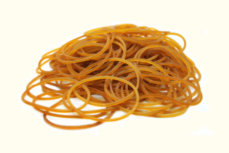 Gomas elásticas Japonesas (Por 100) - 4,5 cm