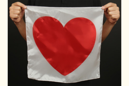 Bufanda de corazón rojo (45 x 45 cm) Bufanda de corazón rojo (45 x 45 cm)