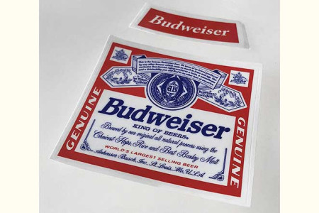 Bouteille de bière à disparition (étiquettes de rechange)