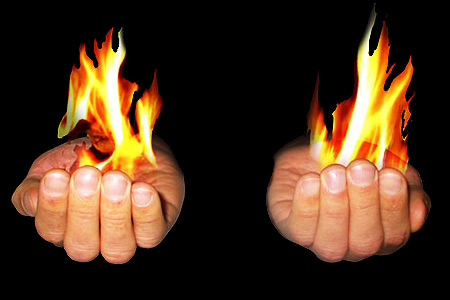 Feu dans les mains Eco (la paire)