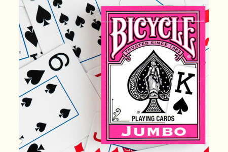 Bicycle Jumbo Index Playing Cards (Pink)