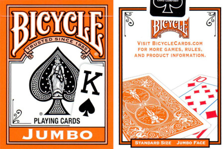 Bicycle Jumbo Index Playing Cards (Orange) Bicycle Jumbo Index Playing Cards (Orange)