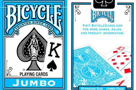 Jeu Bicycle Jumbo Index (Bleu Ciel) Jeu Bicycle Jumbo Index (Bleu Ciel)