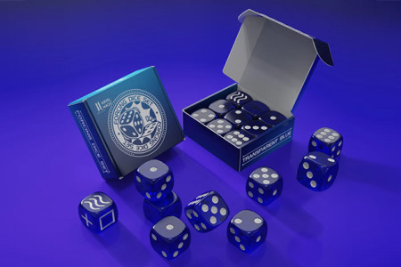 Set of 9 Clear Forcing Dice - iarvel magic