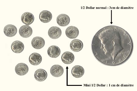 Small coin - ½$ (*12)