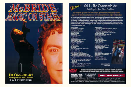 Dvd Mc Bride magic on stage - Vol.1 The Commando A - jeff mc-bride