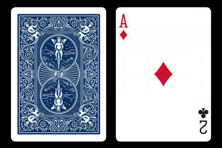 BICYCLE Double Index- Ace of Diamonds/2 of Clubs