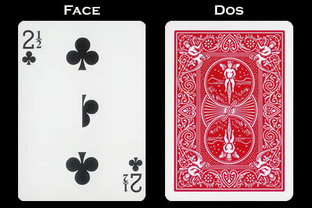 2 and 1/2 of Spades BICYCLE Card