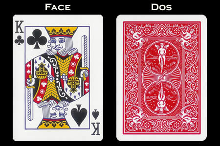BICYCLE card with double index Black king in Clubs