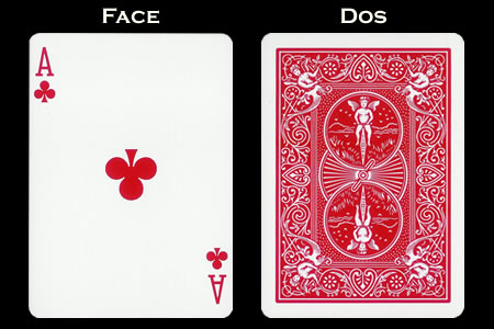 Reverse color Card Ace of Clubs