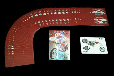 Jeu Bicycle Orange County Choppers (Rouge)