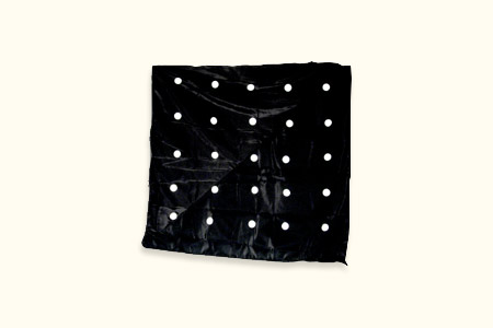 Polka dot silk jumbo