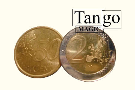 Moneda plata-cobre 2 € /50 cts