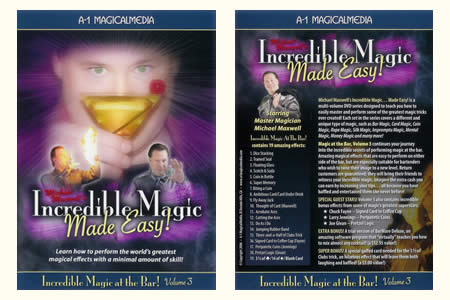 DVD Incredible magic at the bar vol.3 (M. Maxwell) - mike maxwell