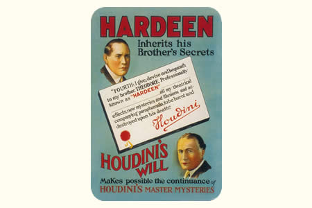 Carte postale vintage 'Hardeen'