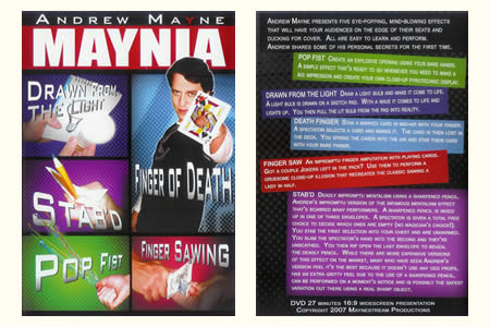 DVD Maynia - andrew mayne