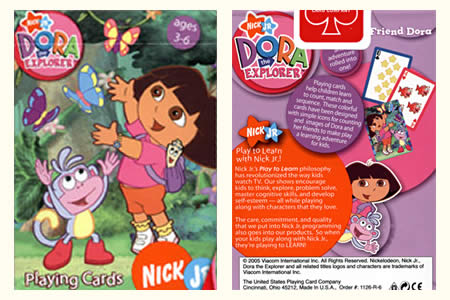 Dora the Explorer BICYCLE Deck (Blue & Pink)