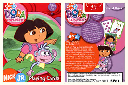 Dora the Explorer BICYCLE Deck (Green & Purple)