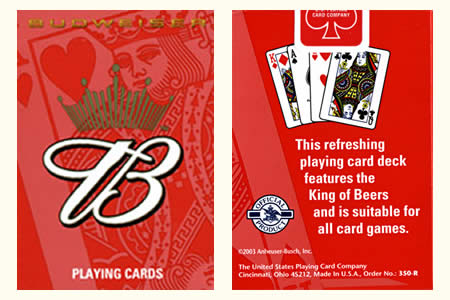 Budweiser BICYCLE Deck -Red Budweiser BICYCLE Deck -Red