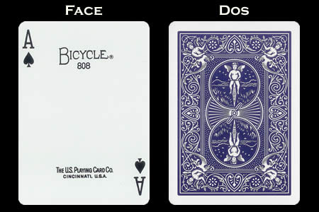 Carte Bicycle simple index As de pique